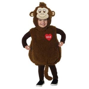 NEW Smiley Monkey Build-A-Bear Toddler Halloween Costume